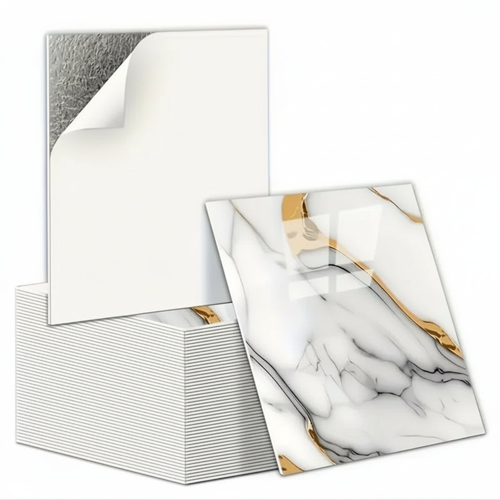 Panel  Autoadhesivas Diseño Mármol - Pack 20 Piezas 30x30cm