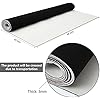 Tela de Tapicería Negra con Respaldo de Espuma – Ideal para Proyectos de Bricolaje Automotriz y Doméstico | Material de Reemplazo Duradero | Tela de Tapicería para Cabeceras DIY