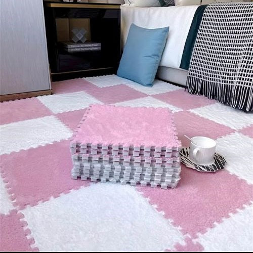 Alfombras de Suelo Entrelazadas 20 Piezas - Gamuza 30x30cm