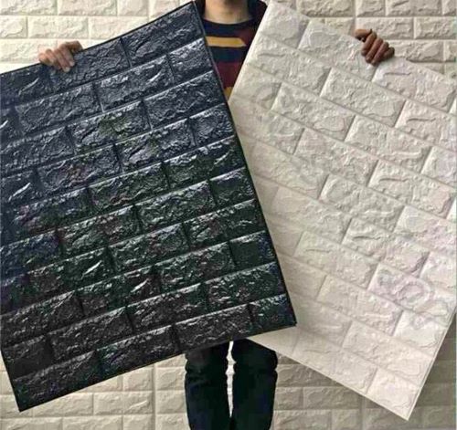 Azulejos Pared Autoadhesivos 3D 10pcs - Impermeables Efecto Ladrillo 70x77