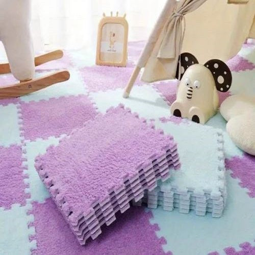 Alfombras de Suelo Entrelazadas 20 Piezas - Gamuza 30x30cm