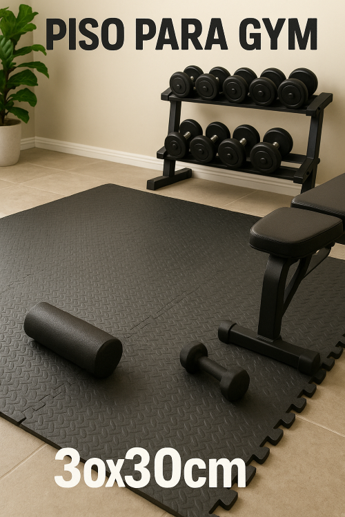 Piso Gym Densidad - Pack 24 Piezas 35x35cm