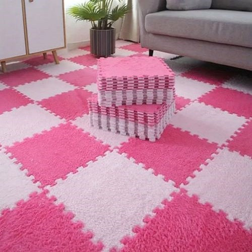 Alfombras de Suelo Entrelazadas 20 Piezas - Gamuza 30x30cm