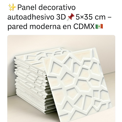 Pegatinas 3D Autoadhesivas para Pared - 20 piezas 35x35cm